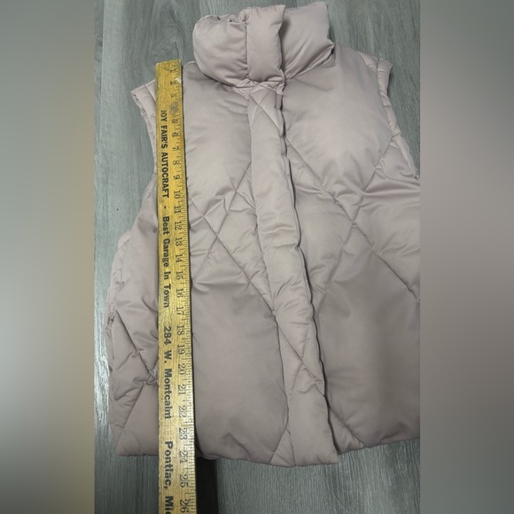 Stylus Sleeveless Quilted Puffer Vest Mauve Taupe Women’s Size XL - Picture 7 of 7
